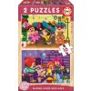 Puzzle Educa drevené Karneval 2 x 16 dílků