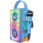 Lexibook Svítící bezdrátový karaoke mikrofon Disney Stitch – Zboží Mobilmania