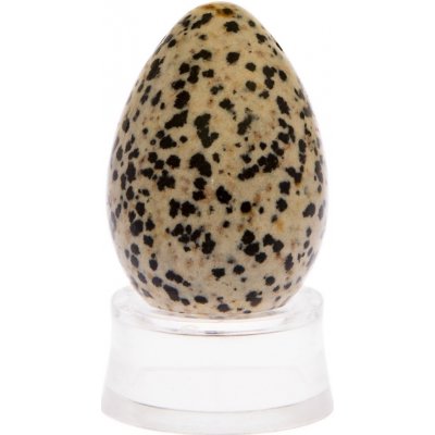 Yoni spirit Kamenné vajíčko s otvorem - jaspis dalmatin – Zboží Mobilmania