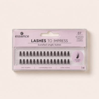 Essence Lashes To Impress umělé řasy 07 Bundled Single Lashes 20 kusů – Zboží Dáma
