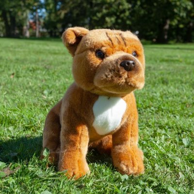 pes stafordšírský bulteriér sedící 30 cm – Hledejceny.cz
