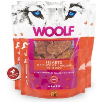 WOOLF Hearts of Duck or Chicken with Rice 100 g