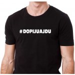 Pánské tričko # DOPIJU A JDU poslední pivo černá – Hledejceny.cz