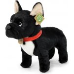 francouzský buldoček černý s obojkem stojící 30 cm – Zboží Dáma
