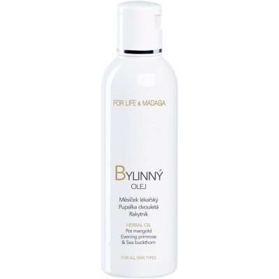 FOR LIFE & MADAGA Bylinný olej - měsíček, pupalka, rakytník 200 ml – Zboží Dáma