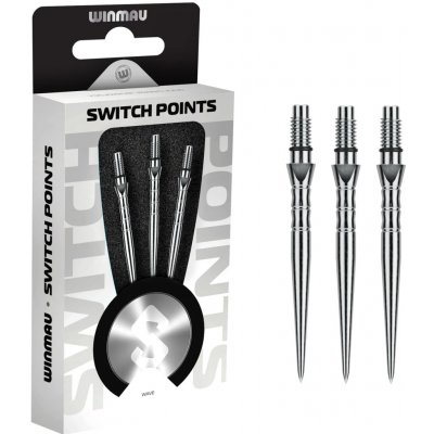 Winmau Switch Points Wave Silver 26mm – Hledejceny.cz