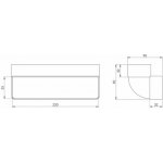 Europlast Větrací koleno KLV25-90, 220 x 55 mm, 90° – Hledejceny.cz