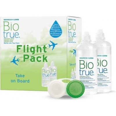 Baush & Lomb Biotrue flight pack 2 x 100 ml – Zboží Mobilmania