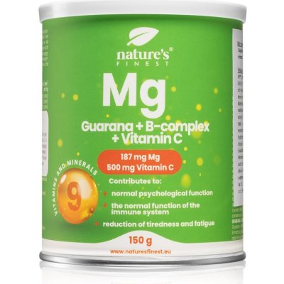 Nature's Finest Nutrisslim Magnesium + Guarana + B-Complex + Vitamin C 150 g – Zboží Mobilmania