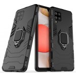 Pouzdro IZMAEL Odolné Ring Armor Case SAMSung Galaxy A42 5G černé – Zboží Mobilmania