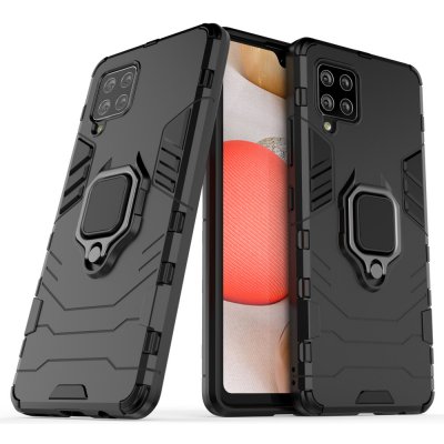 Pouzdro IZMAEL Odolné Ring Armor Case SAMSung Galaxy A42 5G černé – Zboží Mobilmania