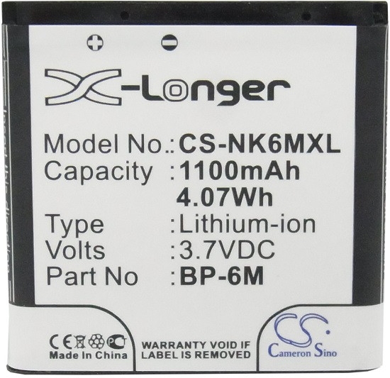 Cameron Sino CS-NK6MXL 1100mAh