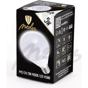 Nedes LED žárovka Malá baňka 5W E14 4000K Neutrální bílá 430lm