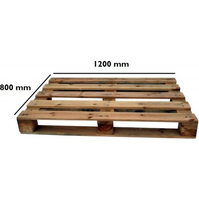 Paleta dřevěná EUR 80x120cm – Hledejceny.cz