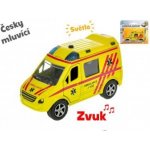 Mikro trading Auto ambulance 11 cm kov zpětný chod na baterie česky mluvící – Hledejceny.cz