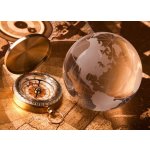 WEBLUX 22842255 Samolepka fólie Old Compass and globe Starý kompas a zeměkoule rozměry 100 x 73 cm