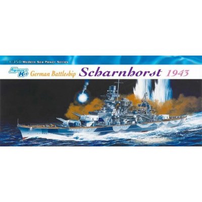 Dragon GERMAN BATTLESHIP SCHARNHORST 1943 SMART KIT 1040 1:350