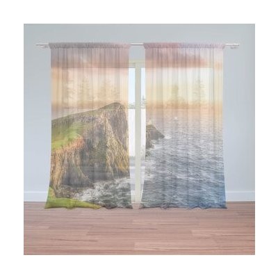 Sablio Záclony Skalnaté pobřeží: 2ks 150x250cm – Hledejceny.cz