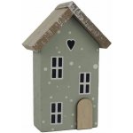 MOREX, s.r.o. Dekorace domeček 6,5 x 3,5 x 10 cm zelený – Zboží Mobilmania