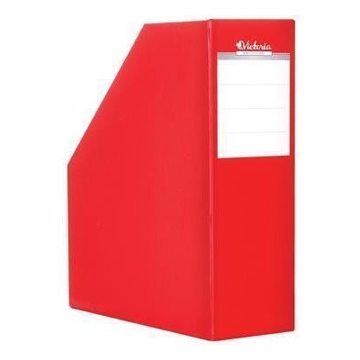 VICTORIA OFFICE Stojan na časopisy, červený, karton, 90 mm, VICTORIA – Zboží Dáma