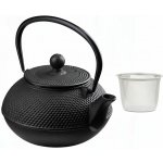 Botanic Litinová konvička Nangang se sítkem 800 ml černá – Zboží Dáma