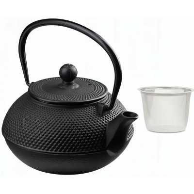 Botanic Litinová konvička Nangang se sítkem 800 ml černá – Zboží Dáma