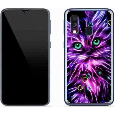 Pouzdro mmCase gelové Samsung Galaxy A40 - abstraktní kočka – Zboží Mobilmania