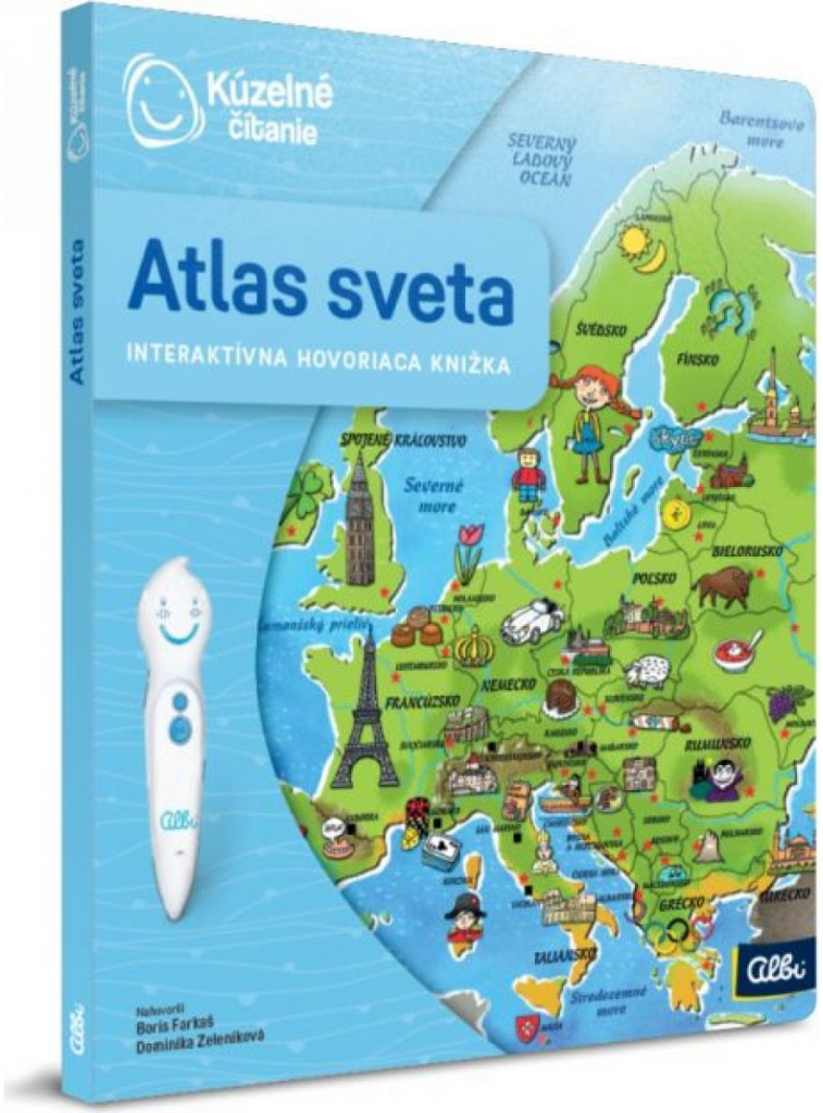 Albi Kúzelné čítanie Kniha Atlas sveta SK