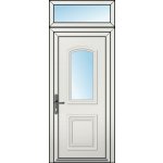 OknaDvereNaMiru.cz Vchodové dveře 3D Vera 1 + Nadsvětlík 90 x 220 cm – Hledejceny.cz