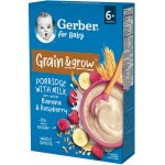 Gerber Mléčná kaše pšenično-ovesná banán a malina 200 g – Zboží Dáma
