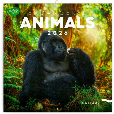 Nástěnný poznámkový Ohrožené druhy 2026 – Sleviste.cz