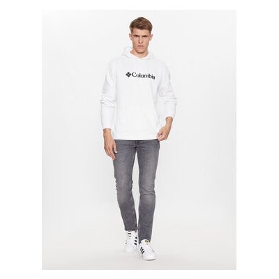 Columbia Mikina CSC Basic Logo II Hoodie Bílá Regular Fit – Zboží Mobilmania