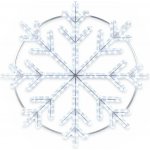 DECOLED Easy Fix 2D LED světelná vločka II., Ø 86 cm, ledově bílá, závěsná – Hledejceny.cz