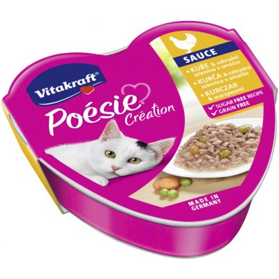 Vitakraft Poésie Creation kuře zelenina v omáčce 85 g – Sleviste.cz