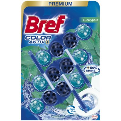 Bref Color Aktiv Eucalyptus tuhý WC blok 4 x 50 g – Zboží Dáma