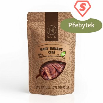 NATU Baby banány celé BIO 180 g