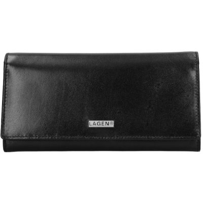 Lagen dámská peněženka kožená velká 50039 černá – Zboží Mobilmania