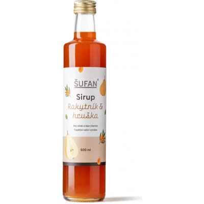 Šufan Rakytníkový sirup s hruškou 0,5 l – Sleviste.cz
