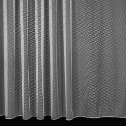 Rand žakárová záclona BAKLAVA 23/1043 hrubé káro, s olůvkem, bílá, výška 150cm (v metráži)
