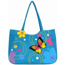 Farfalla Blu velká taška na pláž modrá
