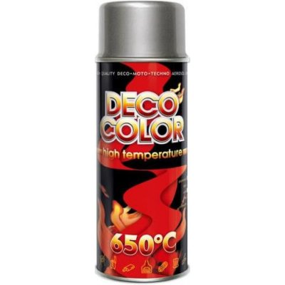 DecoColor barva ve spreji odolná teplotě 650°C 400 ml hliníková matná – Zboží Mobilmania