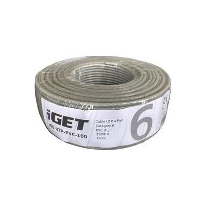 iGET 84005021 Cat.6 UTP PVC Eca, 100m – Hledejceny.cz