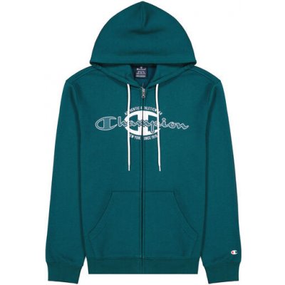 Champion Hooded Full Zip sportovní mikina zelená