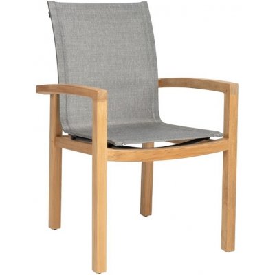 Stern Jídelní křeslo Leah, Stern, 59x65x93 cm, rám teak, lankový výplet linen grey – Hledejceny.cz