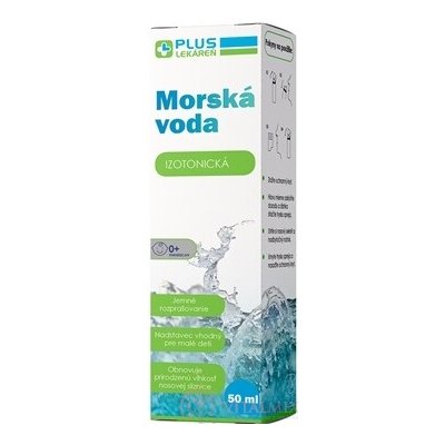 PLUS LÉKÁRNA Mořská voda IZOTONICKÁ nosní sprej 50 ml – Hledejceny.cz