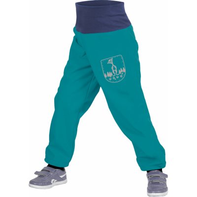 Unuo Batolecí softshellové kalhoty s fleecem smaragdová – Zboží Mobilmania