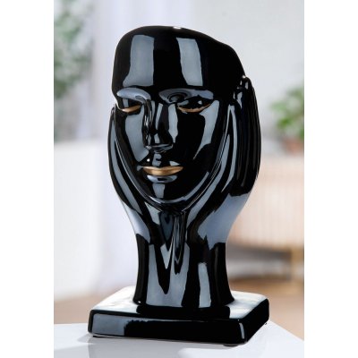 Gilde Keramická socha hlavy Nichts hören, 29 cm 499608 – Hledejceny.cz