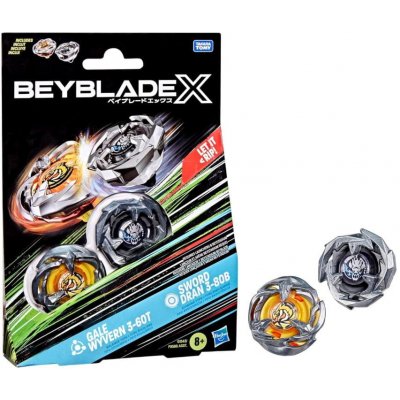 Beyblade X Dvojbalení Gale Wyvern a Sword Dran F9586 G1543 – Zboží Mobilmania