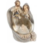 Clayre & Eef Vánoční betlém s sněžítkem Svatá rodina - 9*8*11 cm – Hledejceny.cz