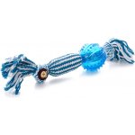 JK ANIMALS bavlněné pískací přetahovadlo s TPR míčem 33 cm – Zboží Dáma